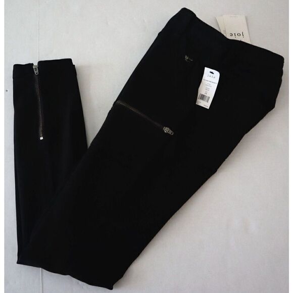 Joie Jeans Women’s Sz 24 Caviar Black High Rise Park Skinny Zip Ankle Pants $228 - Picture 10 of 11